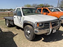 *1997 Chevrolet 3500 Flat Bed, 5speed, 4x4,Dually