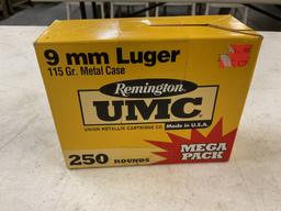 250rds Remington 9mm Luger 115gr