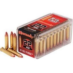 50rds Hornady V-Max 22 Mag 30gr