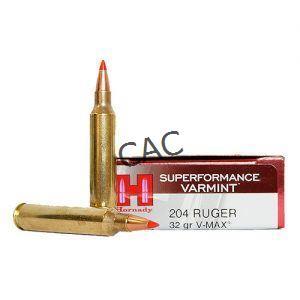 20rds Hornady Superformance Varmint 204 Ruger 32gr