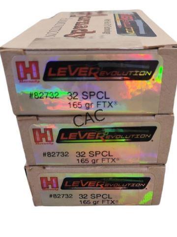 20rds Hornady LeveRevolution 32 SPCL 165gr FTX