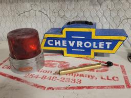 Chevy Tool Box, Lighted Vacant Checker, Red Light