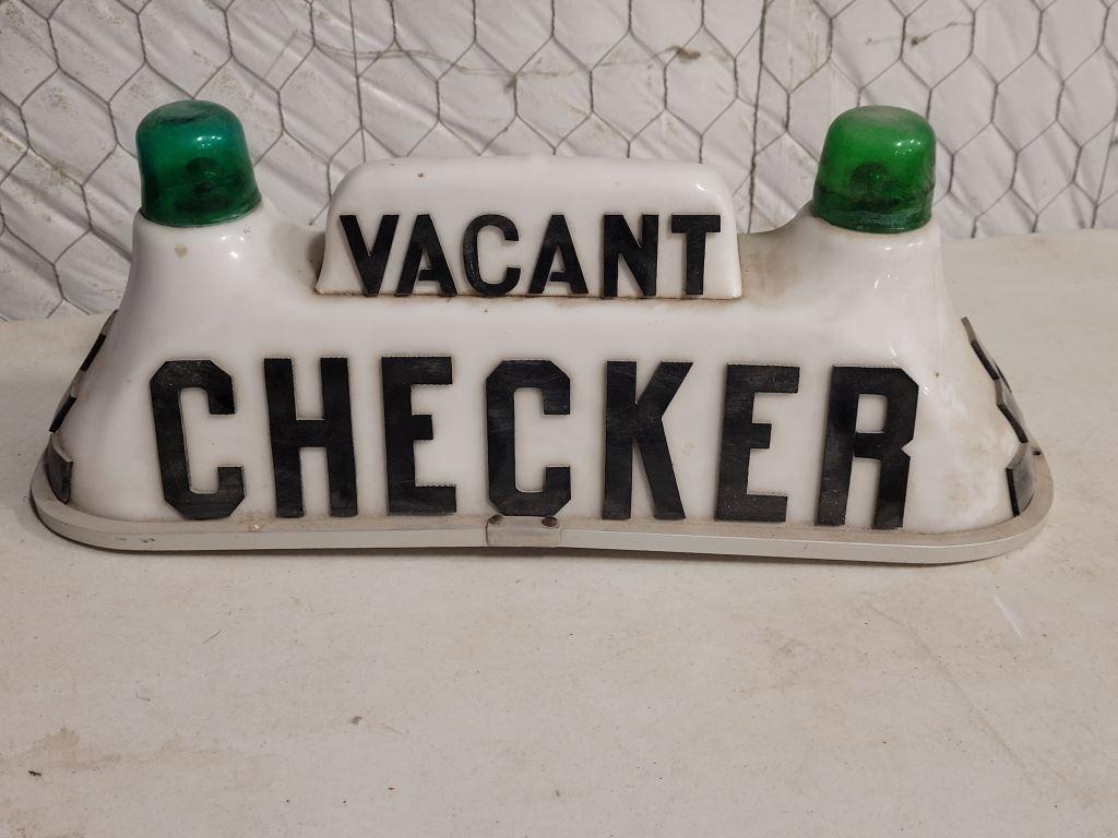 Chevy Tool Box, Lighted Vacant Checker, Red Light