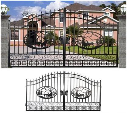 NEW Great Bear 20' Bi-Parting Wrought Iron Gate