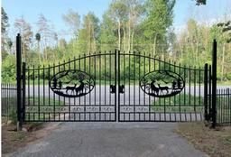 NEW Great Bear 20' Bi-Parting Wrought Iron Gate