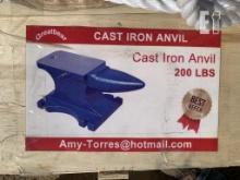 NEW Cast Iron 200lb Anvil