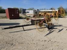 Pull-Type 8 Wheeled Hay Rake