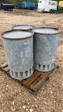 Lot of 3 Turkey Feeders