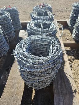 Lot of 4 New Rolls of Barbed Wire 310' Each