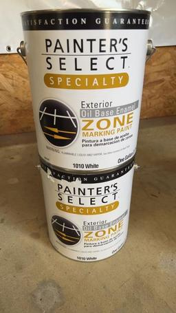 Lot of 2 - 1Gal Painter's White Zone Marking