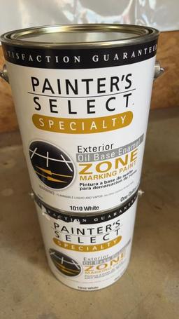 Lot of 2 - 1Gal Painter's White Zone Marking