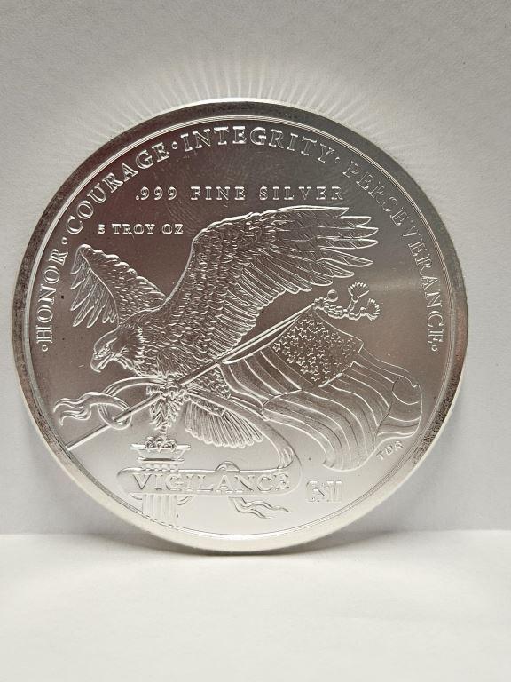 Trump 45th President 5oz Silver Round