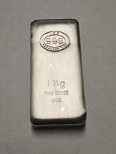 JBR 1 Kilo .999 Silver Bar (32.15oz) w/Box