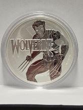 2021 Tuvalu 1oz Silver $1 Marvel Series Wolverine