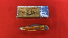 Case XX Pocket Worn Harvest Orange Whittler