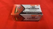 50rds Aguila 30 Carbine 110gr FMJ