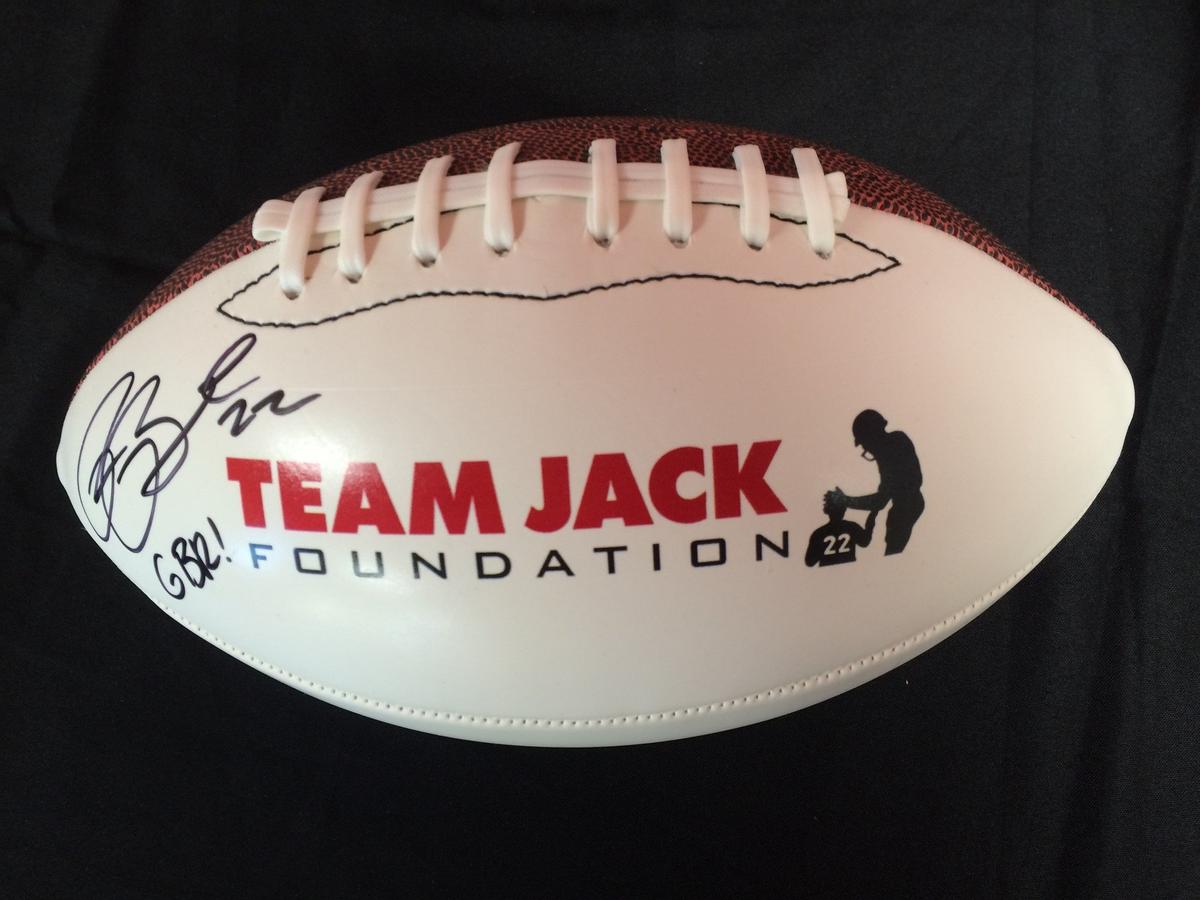 Rex Burkhead Autographed Team Jack Foundation Football