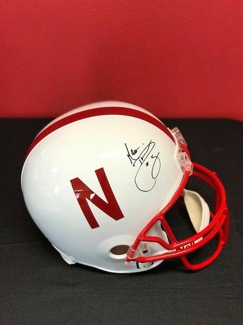 Matt Davison Autographed Full-size Husker Helmet