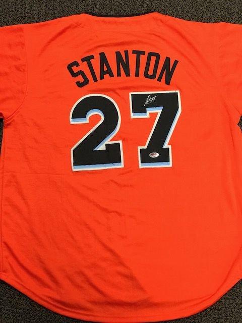 Giancarlo Stanton Autographed Miami Marlins Jersey