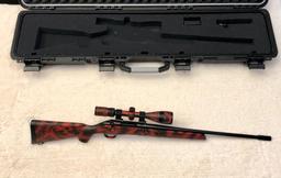 Custom Cerakote Painted Thompson Center Rifle Autographed by Scott Frost with Carrying Case