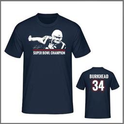 Autographed Rex Burkhead Super Bowl Champion T-shirt