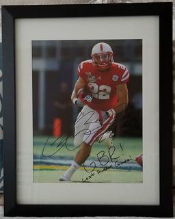 Rex Burkhead Signed Last Nebraska Bowl Game Framed Photo 11x14