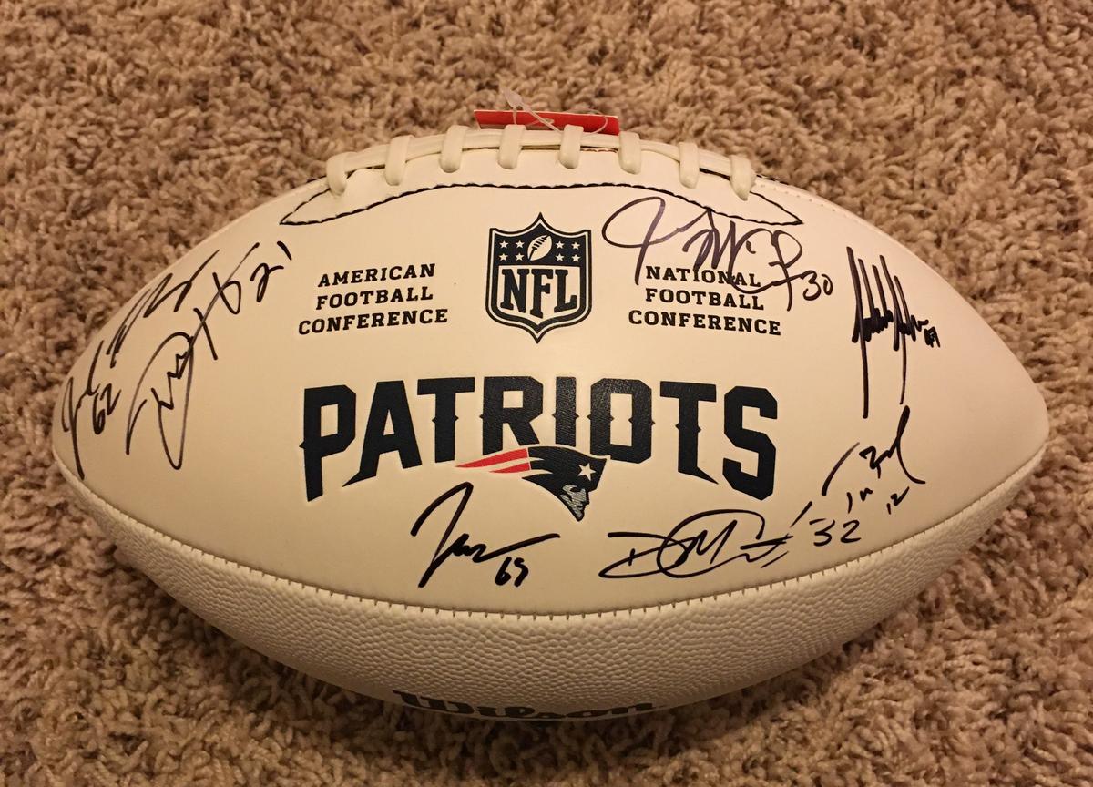 New England Patriots 2019 Team Autographed Football