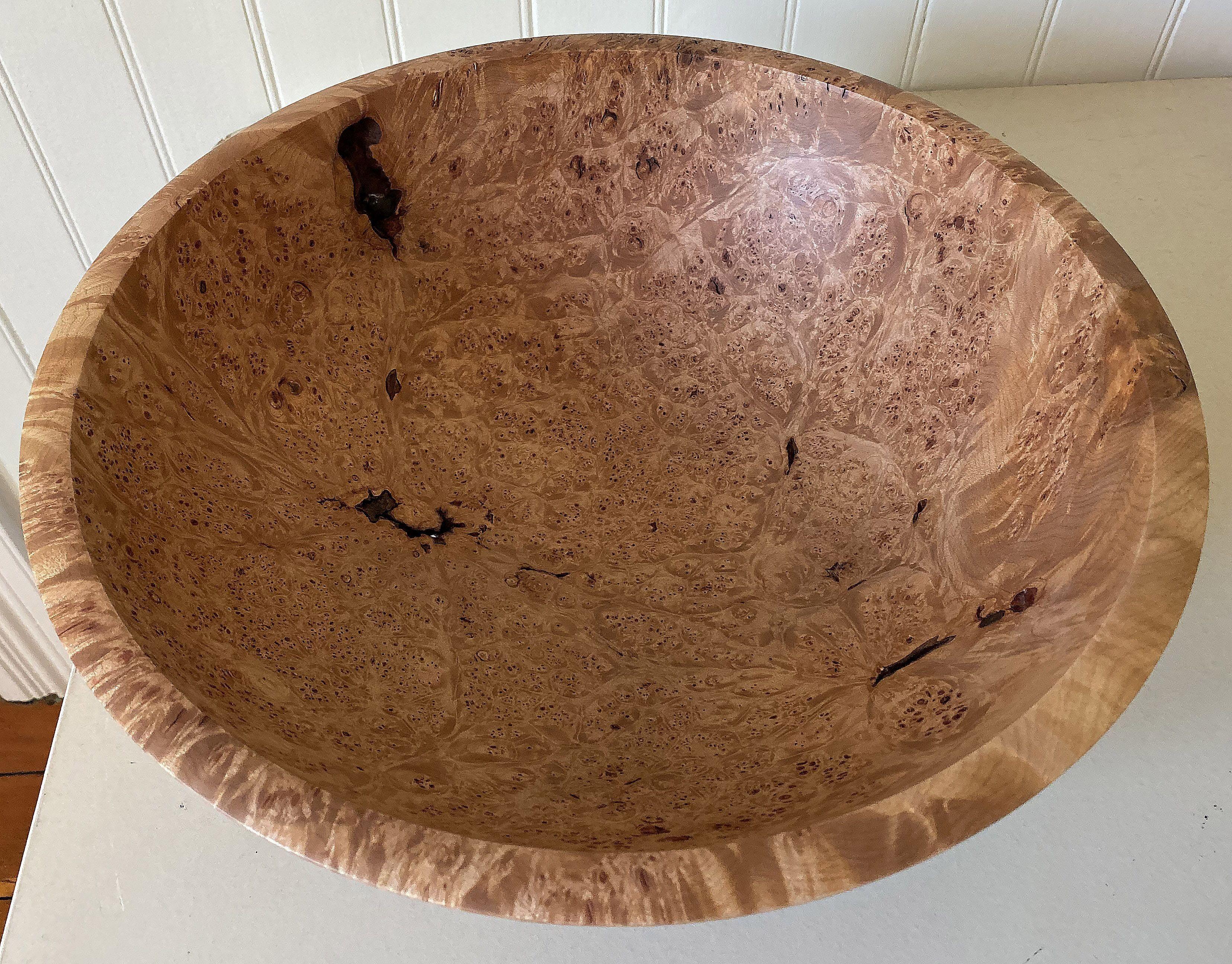 Maple burl bowl