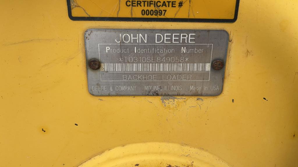 John Deere 310 SE Backhoe