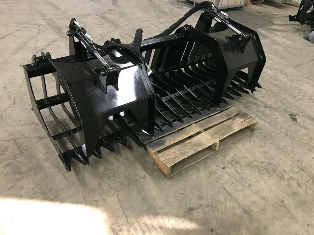 84" Skid Steer Rock & Brush Grapple