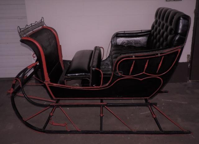Late 1800's Wooden Horse Drawn Snow Sleigh