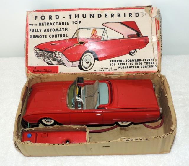 Original Ford Thunderbird Retractable top Tin Car