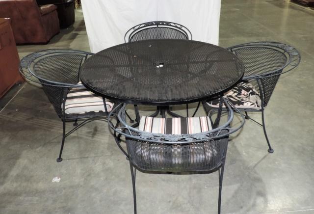 Black Wrought Iron Patio Set