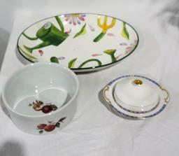 Lot of 3 Pieces of China Kitchenware