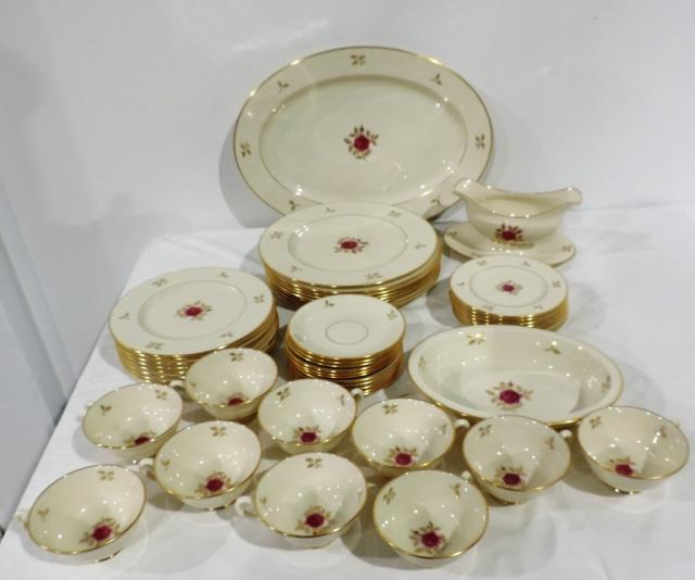 (48) Piece Set of Lenox Rhodora China