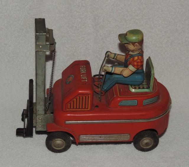 Tin Battery TM Japan Fork Lift Toy