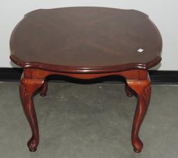 Mahogany Queen Anne Style Side Table