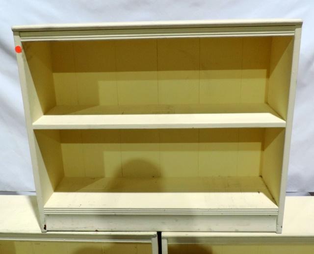 Lot Of 3 Painted Wood Book Shelves
