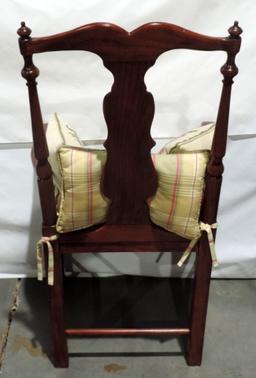 Vintage Country Queen Anne Armchair