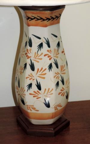 Pair Of Ceramic Urn Design Lamps