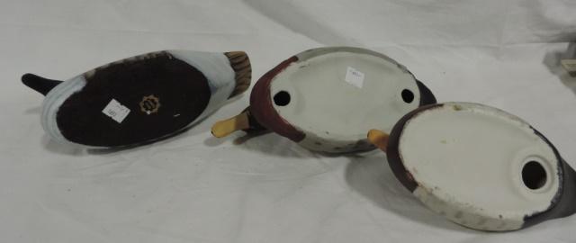 (3) Hand Painted Duck Decoys