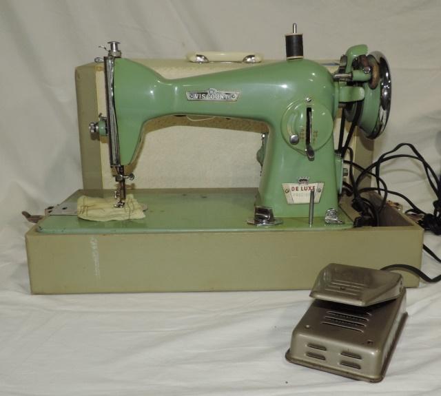 Viscount Precision Deluxe Model # 202 Sewing Machine In Case