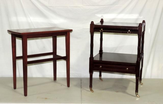 2 Mahogany Side Tables