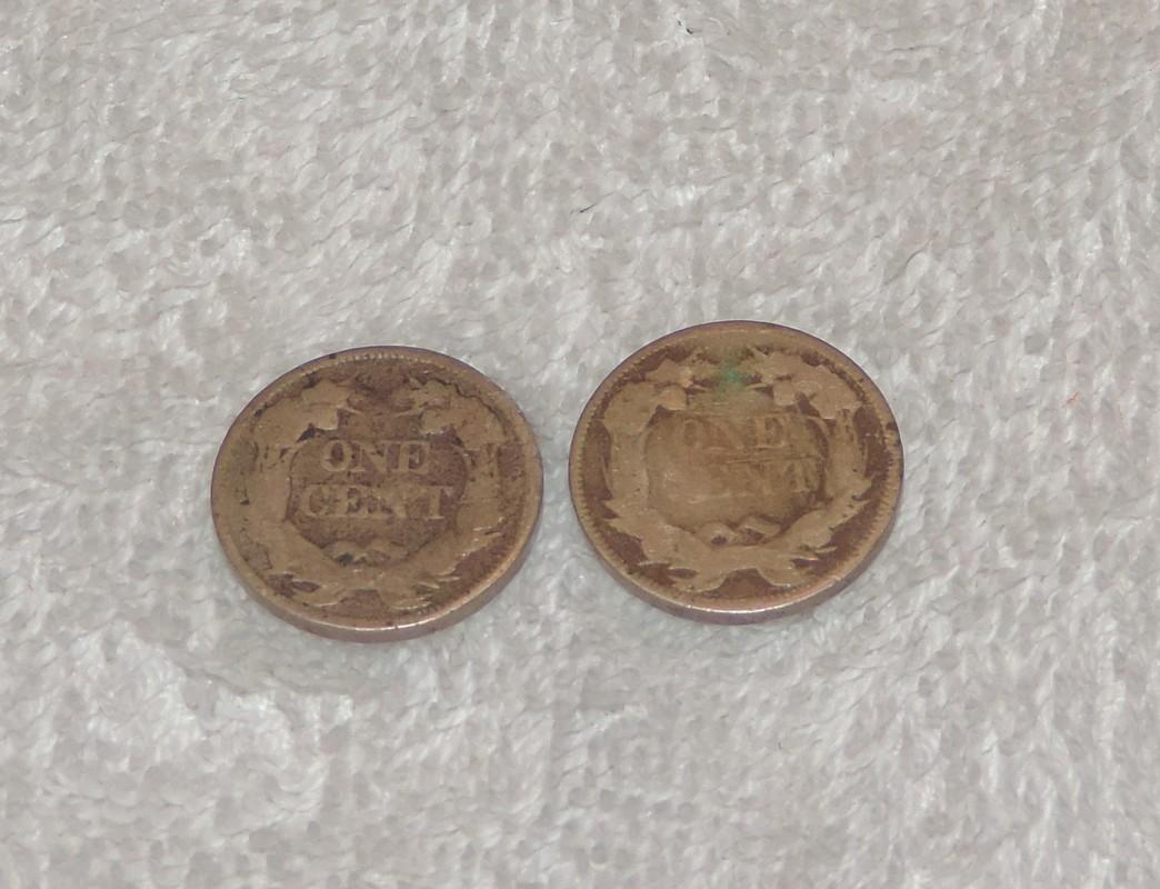 1856 and 1857 Flying Cents