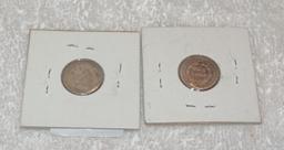 (2) Early Seated Dimes