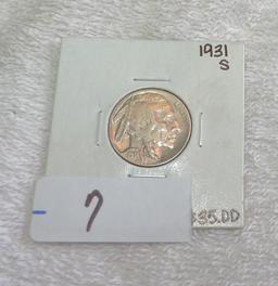 1931-S Key Date Buffalo Nickel