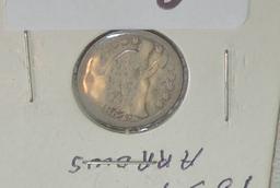 1854-P Arrows Seated Dime