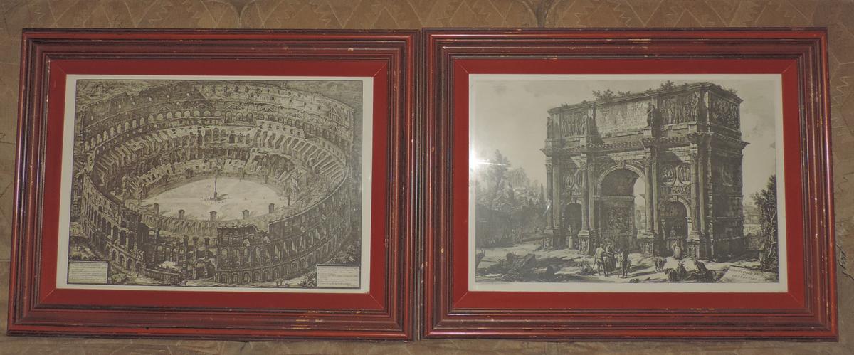 (2) Large Etchings by Giovanni Battista Piranesi