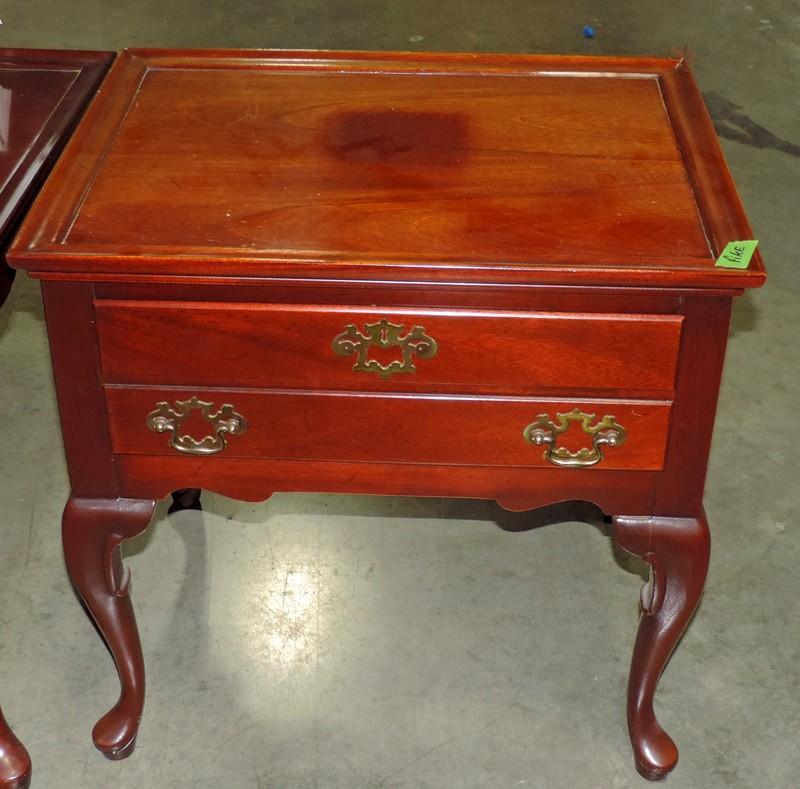 2 Hickory Chair Co. Mahogany End Tables