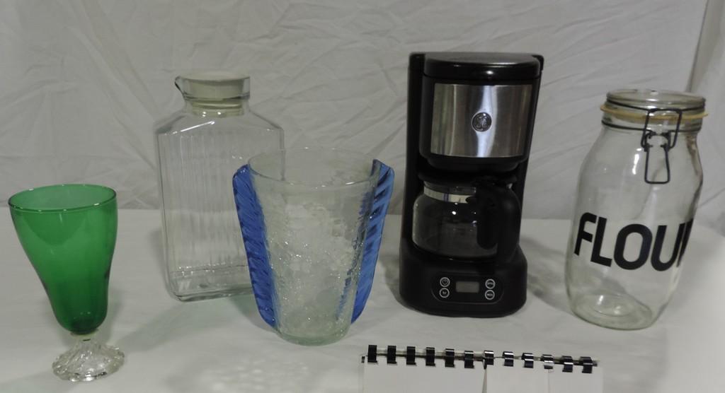 Mixed Lot Glassware & Coffee Maker